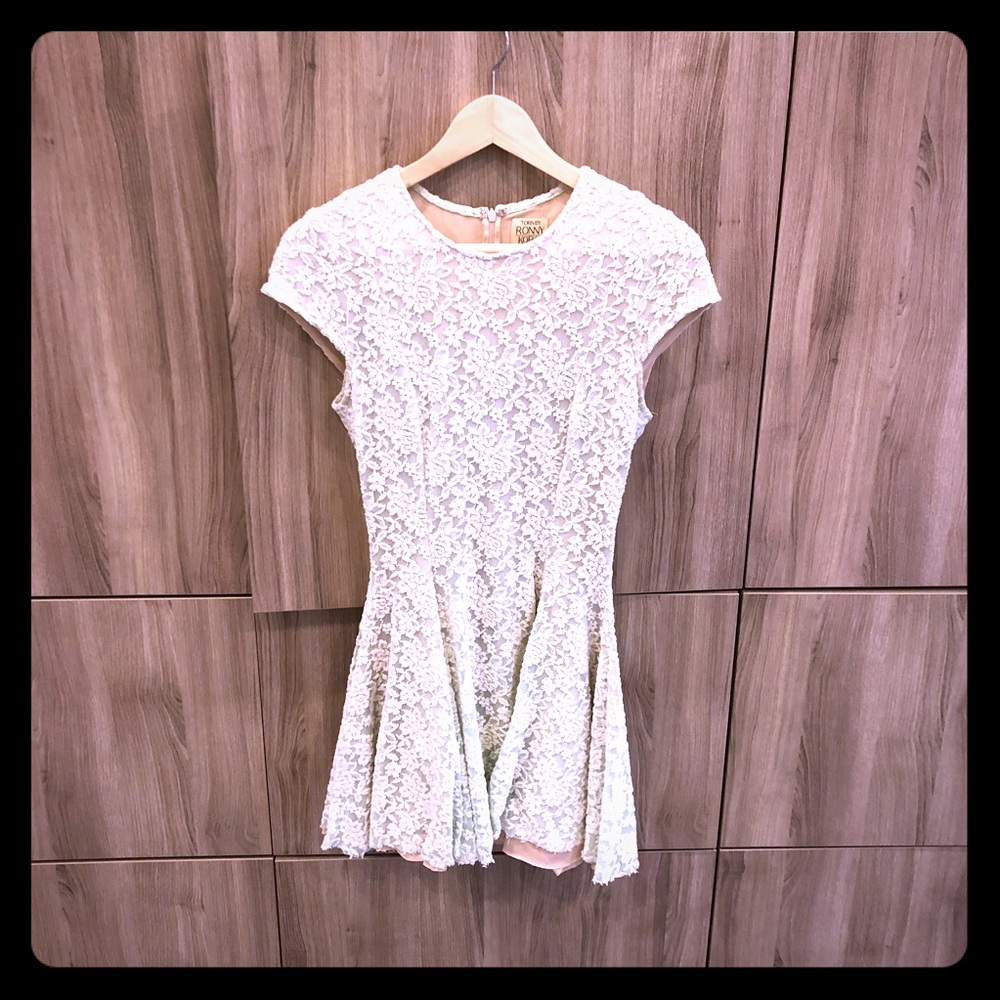 TORN BY RONNY LITTLE WHITE DRESS